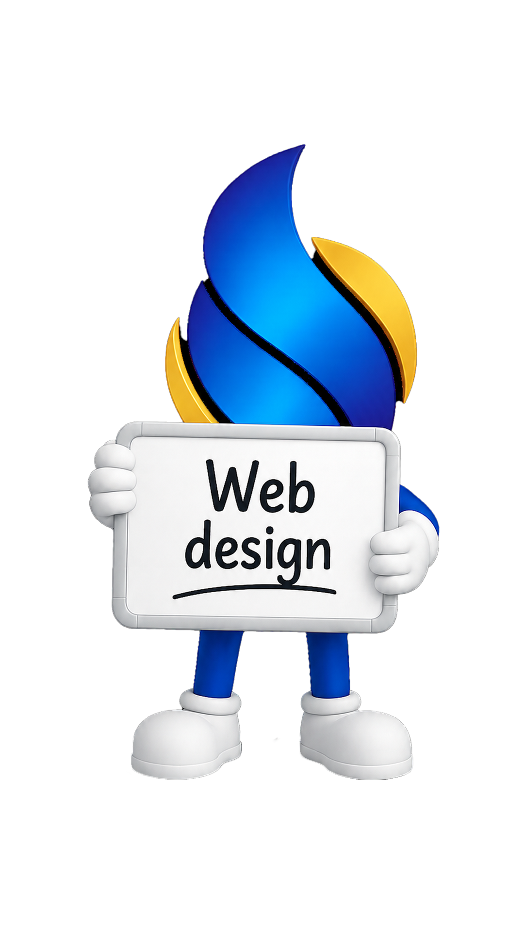 Swift Media Web design mascot — design agency in Gandhidham, Kutch